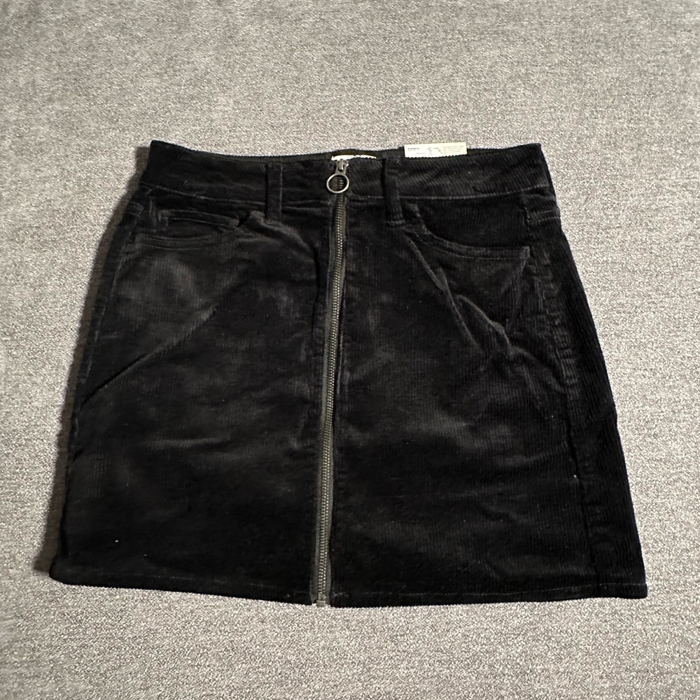 Kohl's Black Corduroy Skirt